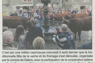 UNE FETE DE LA VACHE ET DU FROMAGE PERTURBEE PAR LA METEO