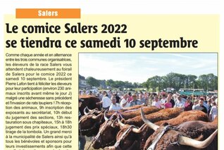 LE COMICE SALERS 2022