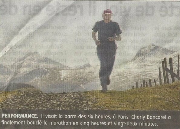 CHARLY BANCAREL, UN MARATHON DE PARIS POUR SA 90e ANNEE