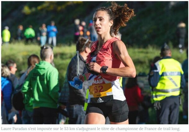 LA CLERMONTOISE LAURE PARADAN TRIOMPHE SUR LE TRAIL LONG DE LA PASTOURELLE ET S'OFFRE UN TITRE DE CHAMPIONNE DE FRANCE 