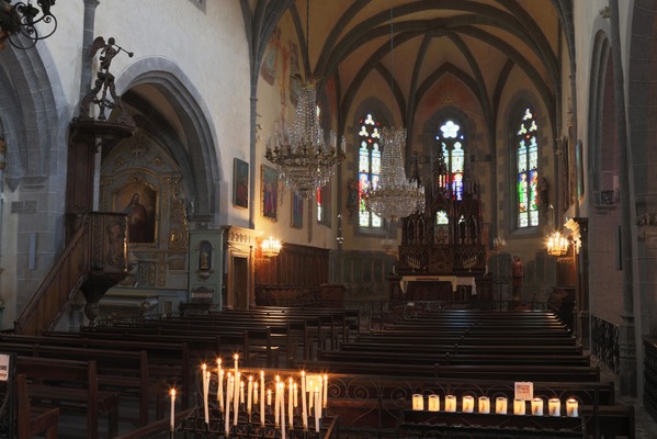 Salers, intérieur église St-Mathieu (Yves Dauquier)