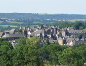 Salers, vue de la Montagnoune