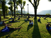 Salers, Université des Etoiles du Sport 2014 sur l'esplanade de Barrouze