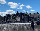 Salers, vue de l'emplacement du château (Sandrine Williot)